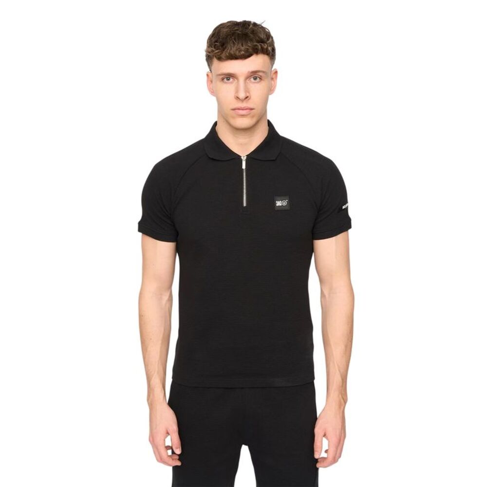 Duck and Cover Mens Topfield Polo Shirt / Black